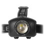 ENTAC Linterna de cabeza EHL-ZOOM-1W-PL Negra