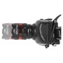 ENTAC Linterna de cabeza EHL-ZOOM-1W-PL Negra