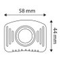 ENTAC Linterna de cabeza EHL-ZOOM-1W-PL Negra