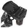 ENTAC Linterna de cabeza EHL-ZOOM-1W-PL Negra