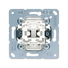 Jung 507 U UP Interruptor Cruz Basculante Metálico Blanco 250V 10A