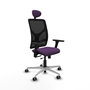 PIQUERAS Y CRESPO Silla de oficina Motilla con mecanismo Sincro/Traslack, Morado y Negro