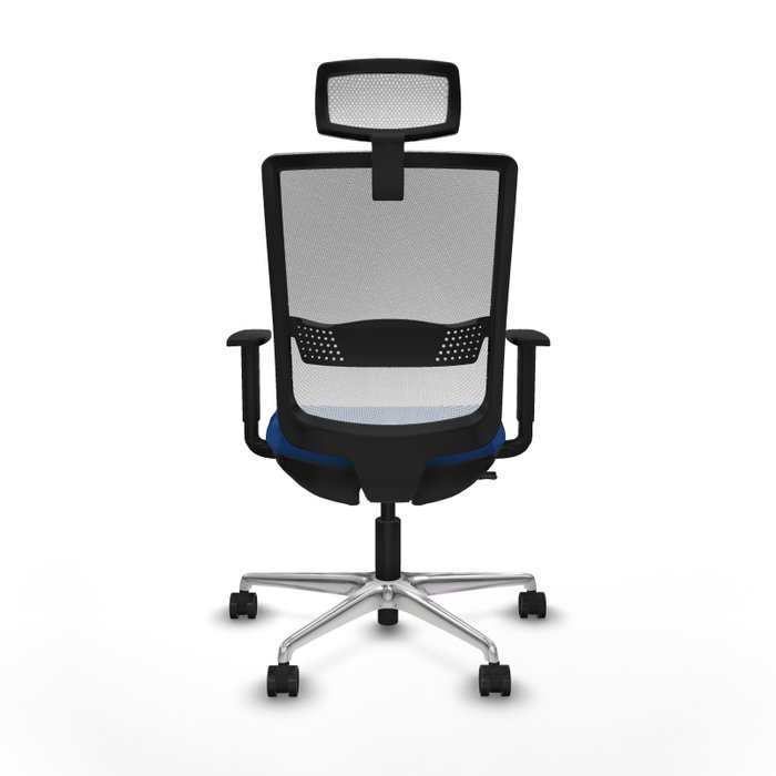 PIQUERAS Y CRESPO Silla de oficina Haches Azul y Blanco