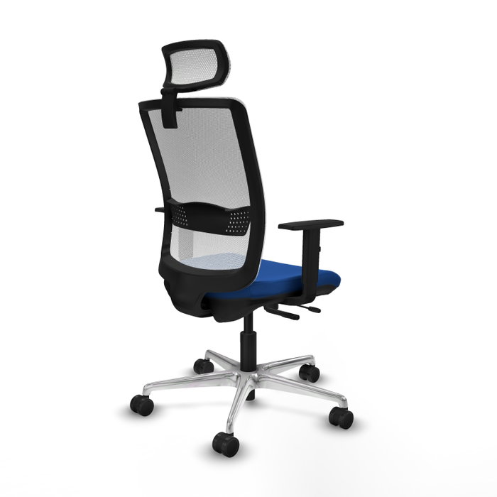 PIQUERAS Y CRESPO Silla de oficina Haches Azul y Blanco