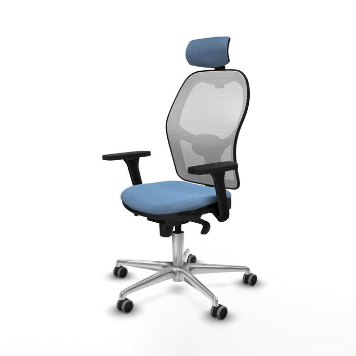 PIQUERAS Y CRESPO Silla de oficina Jorquera Azul cielo y Blanco