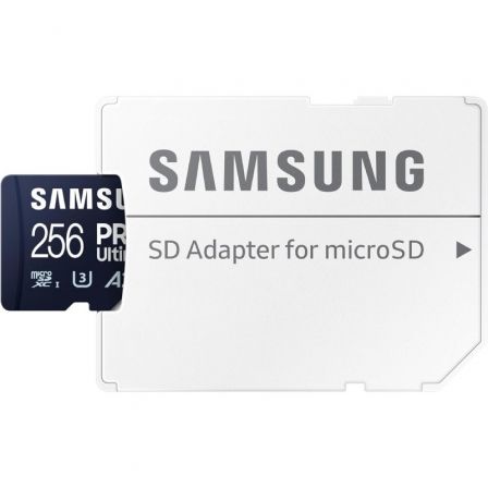 Samsung MB-MY256SA/WW Tarjeta de Memoria microSDXC PRO Ultimate 256GB U3 V30 A2 200MB/s Lectura 130MB/s Escritura con Adaptador