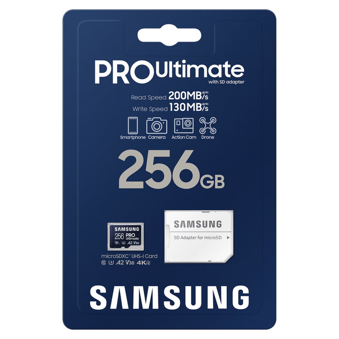 Samsung PRO Ultimate MB-MY256SA 256GB microSDXC Samsung PRO Ultimate MB-MY256SA 256GB microSDXC
