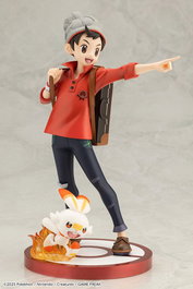 Pokémon Estatua ARTFXJ PVC 1/8 Victor & Scorbunny 21 cm