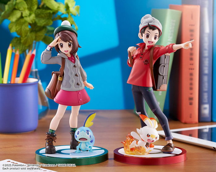 Pokémon Estatua ARTFXJ PVC 1/8 Victor & Scorbunny 21 cm