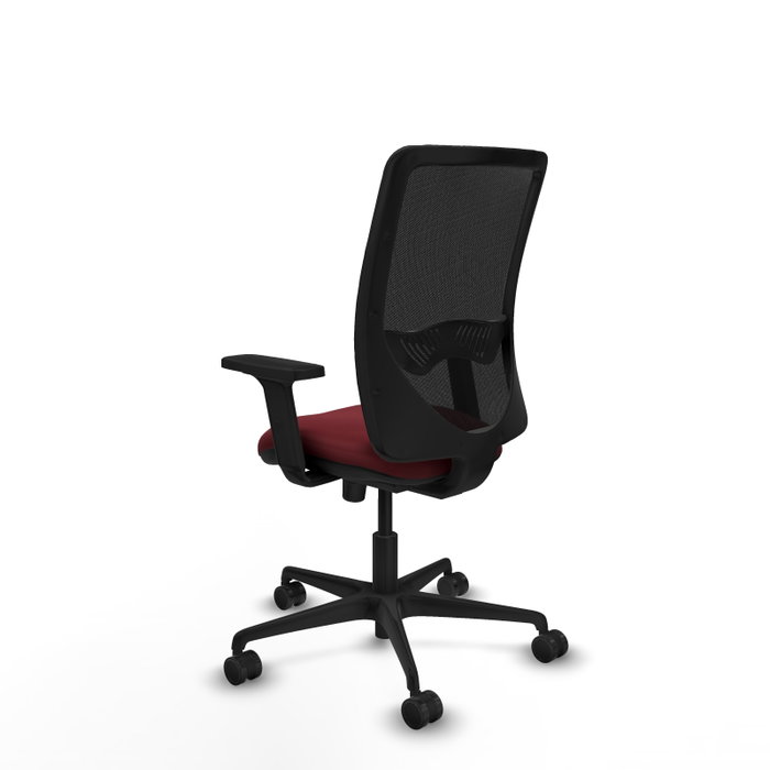 PIQUERAS Y CRESPO Silla de oficina Zulema con mecanismo Sincro, Granate y Negro PIQUERAS Y CRESPO Silla de oficina Zulema con mecanismo Sincro, Granate y Negro