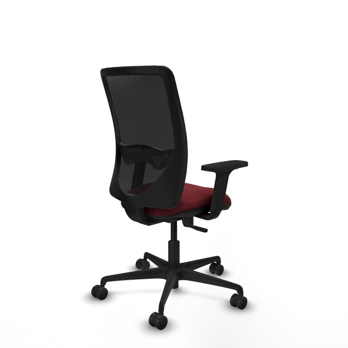 PIQUERAS Y CRESPO Silla de oficina Zulema con mecanismo Sincro, Granate y Negro PIQUERAS Y CRESPO Silla de oficina Zulema con mecanismo Sincro, Granate y Negro