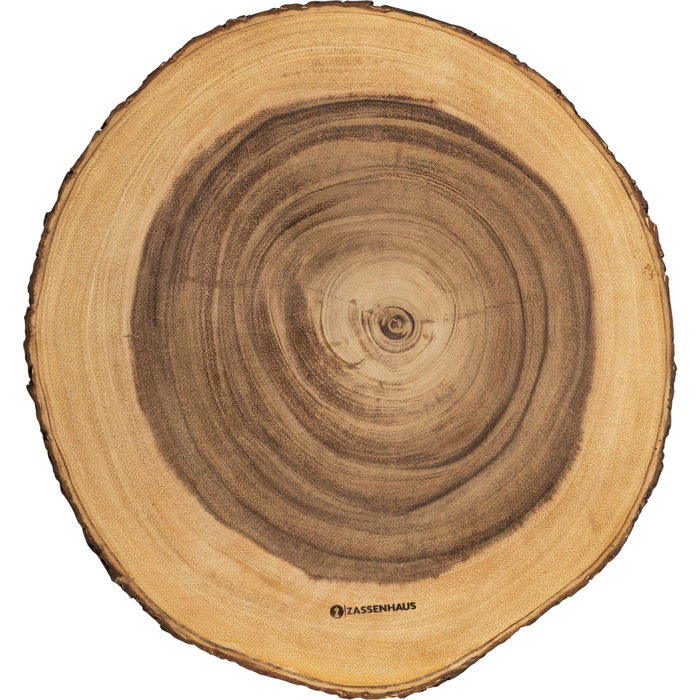 Zassenhaus Plato de servir acacia redondo 45x2,5cm