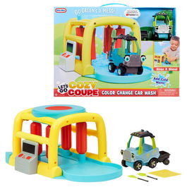 MGA Let's Go Cozy Coupe Tunel De Lavado 661297 Vehículo Que Cambia de Color con Agua para Niños +3 Años