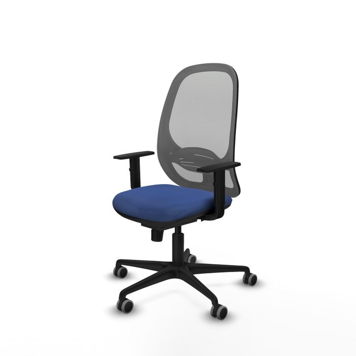 PIQUERAS Y CRESPO Silla de oficina Cilanco con mecanismo Sincro, Azul marino y Gris PIQUERAS Y CRESPO Silla de oficina Cilanco con mecanismo Sincro, Azul marino y Gris