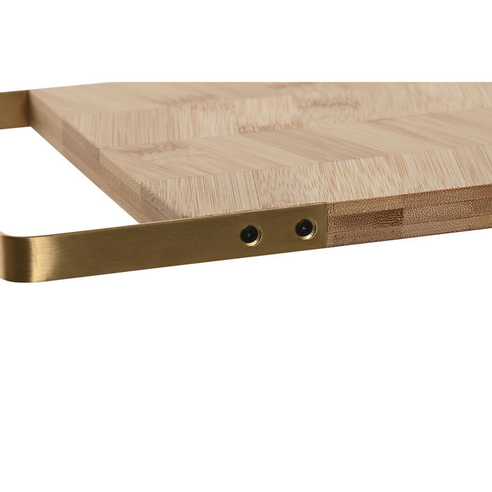 DKD Home Decor Tabla de Cortar de Bambú y Metal Natural DKD Home Decor Tabla de Cortar de Bambú y Metal Natural