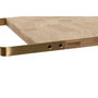 DKD Home Decor Tabla de Cortar de Bambú y Metal Natural