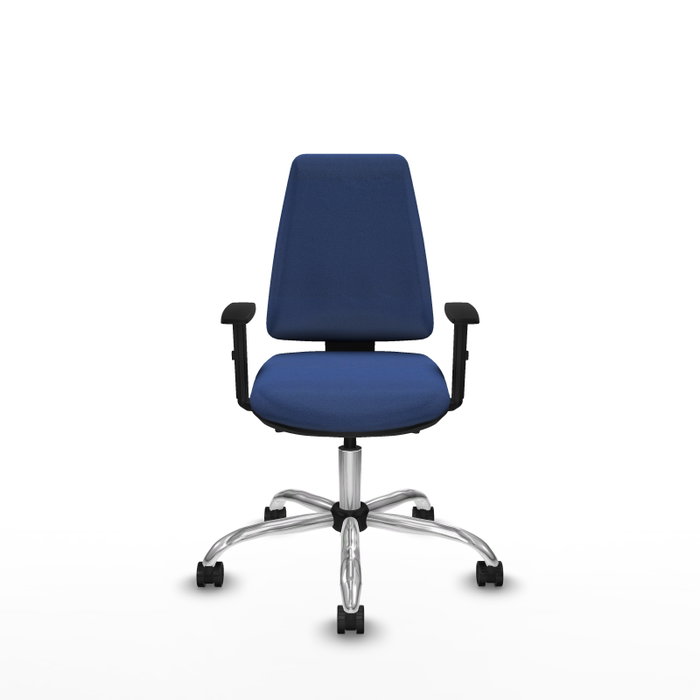PIQUERAS Y CRESPO Silla de oficina Elche Azul marino con mecanismo Asincro