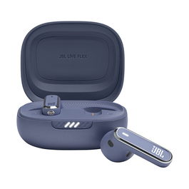 JBL LIVE Flex Auriculares Inalámbricos Bluetooth 5.3 con Cancelación Activa de Ruido (ANC), IP54, 40h Batería, Azul