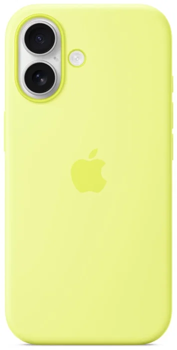 Apple Silikon Case para iPhone 17 con MagSafe - Amarillo Neón