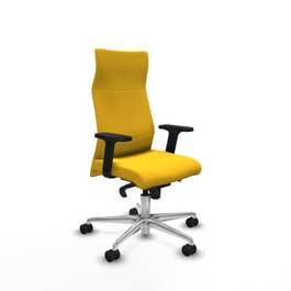PIQUERAS Y CRESPO Sillón Albacete Amarillo con Mecanismo Sincro