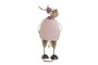 DKD Home Decor Figura de Metal Reno Rosa Palo Surtido
