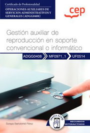 CEP EDITORIAL, Manual gestión auxiliar reproducción soporte convencional - CEP EDITORIAL