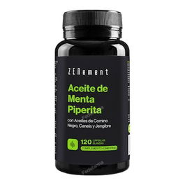ZENEMENT Aceite De Menta Piperita Con Comino Negro, Canela Y Jengibre 120 Capsulas