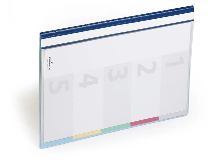 Durable Carpeta Divisoflex con 5 Separadores DIN A4 Azul