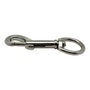 Edm Mosquetón llavero anilla Msq05 de acero niquelado, 82 mm