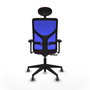 PIQUERAS Y CRESPO Silla de oficina Motilla con mecanismo Sincro, Morado y Azul