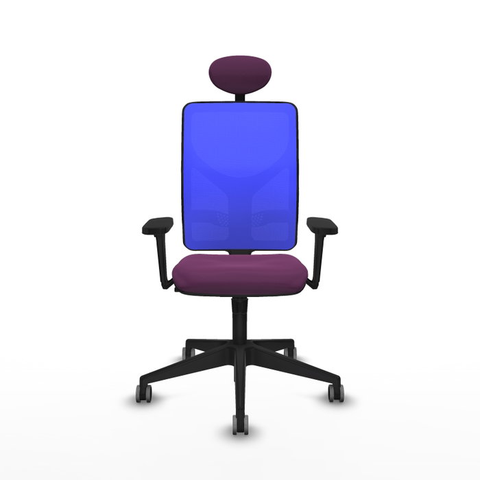 PIQUERAS Y CRESPO Silla de oficina Motilla con mecanismo Sincro, Morado y Azul PIQUERAS Y CRESPO Silla de oficina Motilla con mecanismo Sincro, Morado y Azul