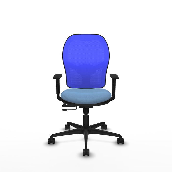 PIQUERAS Y CRESPO Silla de oficina Jorquera Azul cielo/Azul con mecanismo Sincro/Traslack PIQUERAS Y CRESPO Silla de oficina Jorquera Azul cielo/Azul con mecanismo Sincro/Traslack