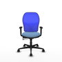 PIQUERAS Y CRESPO Silla de oficina Jorquera Azul cielo/Azul con mecanismo Sincro/Traslack