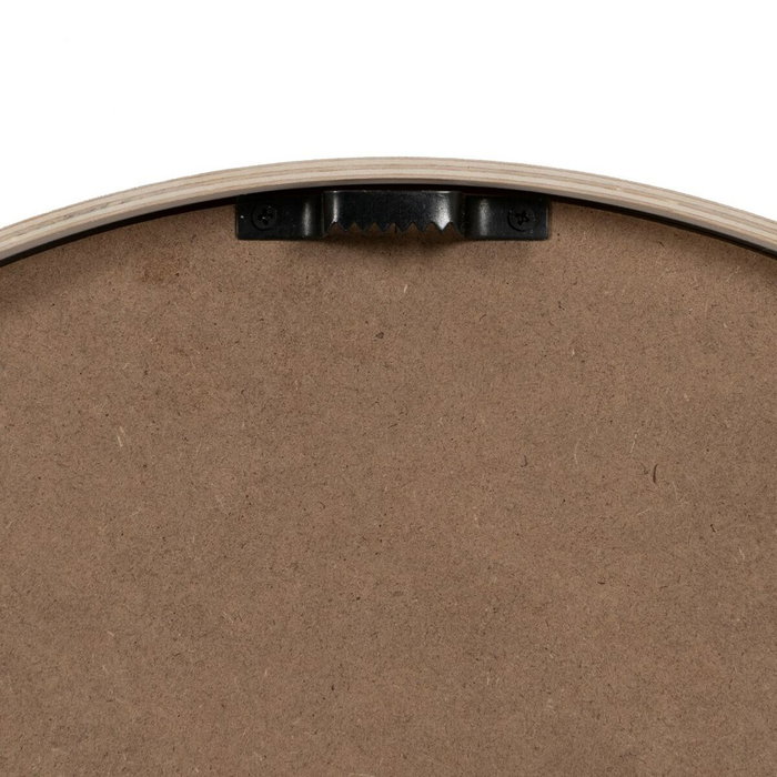 Ixia Reloj Decorativo Blanco de Madera y Cristal 40 x 40 x 4,50 cm