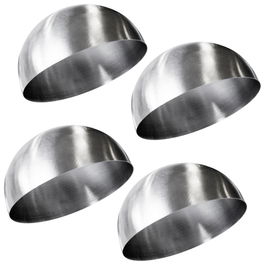 Lily Cook Juego de 4 Moldes Cúpula Acero Inoxidable 8x4 cm para Entrantes y Postres