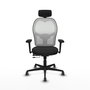 PIQUERAS Y CRESPO Silla de oficina Jorquera con mecanismo Sincro/Traslack Negro/Blanco