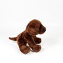 Bocalan Peluche Labrador Chocolate Sentado 12Cm 939D00254 Deqube