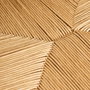 Ixia Silla de Salón de Madera de Olmo Marrón con Asiento de Ratán