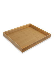 Hermia Bandeja de Bambú NTR0030 Decoración Hogar Cocina Comedor 30 x 26 x 4 cm
