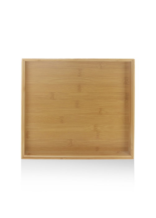 Hermia Bandeja de Bambú NTR0030 Decoración Hogar Cocina Comedor 30 x 26 x 4 cm