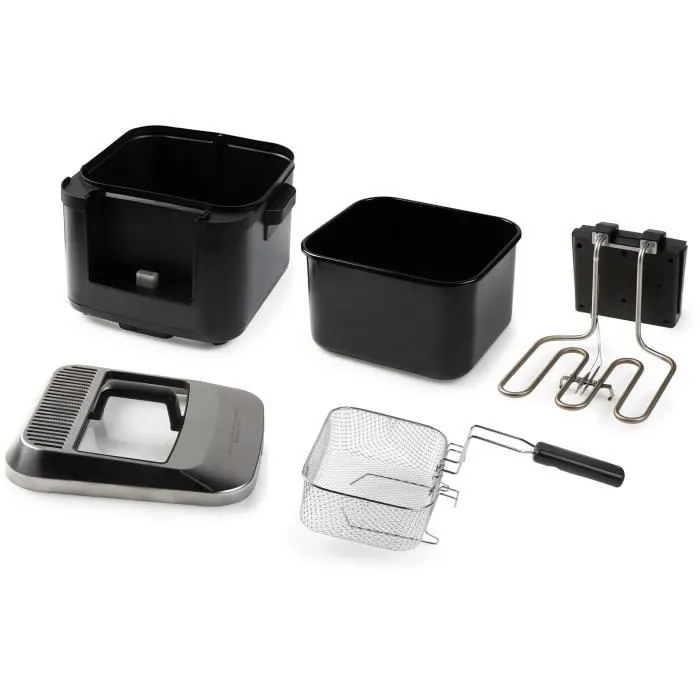 Domo DO545FR Freidora de Aire Caliente, 4 Litros, 2000 Vatios, Temperatura Ajustable 130-190°C