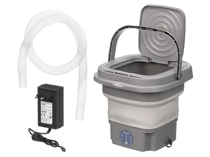 Argon Lavadora Portatil Plegable Gris 31 x 30 x 12 cm (Set de 4)