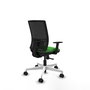 PIQUERAS Y CRESPO Silla de oficina Yunquera Verde y Negro con mecanismo Sincro