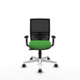 PIQUERAS Y CRESPO Silla de oficina Yunquera Verde y Negro con mecanismo Sincro