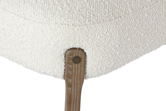 DKD Home Decor Silla de Fresno y Poliéster Tapizada