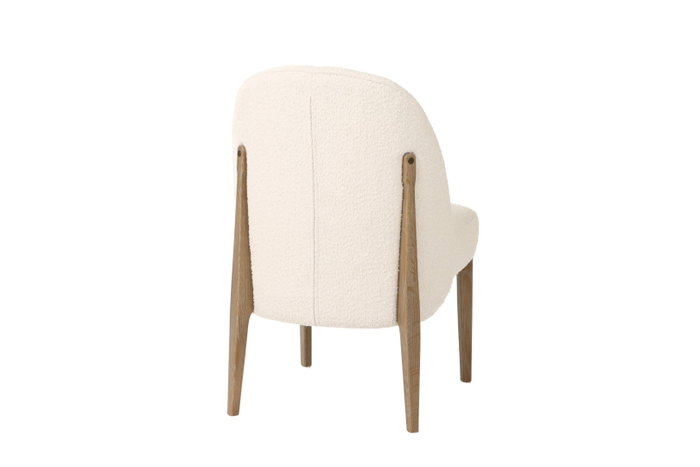 DKD Home Decor Silla de Fresno y Poliéster Tapizada
