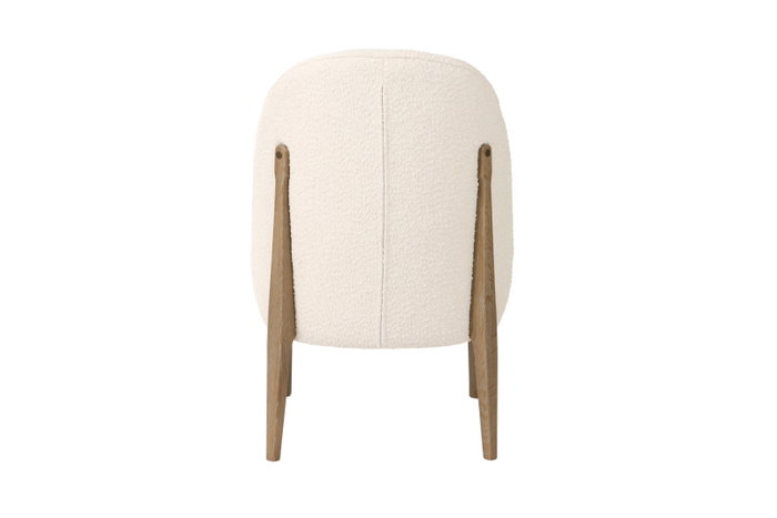 DKD Home Decor Silla de Fresno y Poliéster Tapizada
