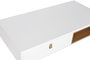 DKD Home Decor Mesa de Centro Blanca con 2 Cajones