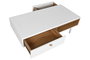 DKD Home Decor Mesa de Centro Blanca con 2 Cajones