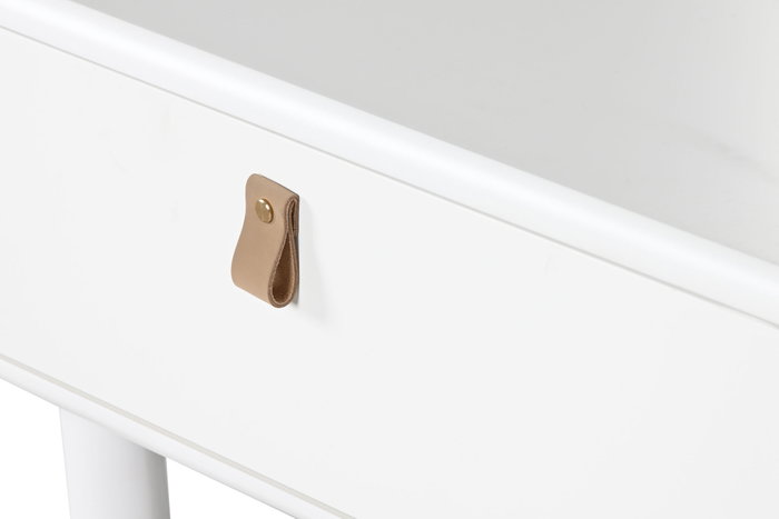 DKD Home Decor Mesa de Centro Blanca con 2 Cajones